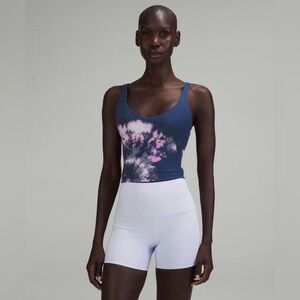 Lululemon Align Tank Top Circulate Tie Dye Align Tank Mineral Blue Multi Size 0